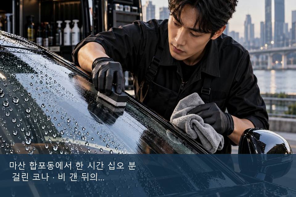 마산 합포동에서 한 시간 십오 분 걸린 코나 · 비 갠 뒤의 작업
