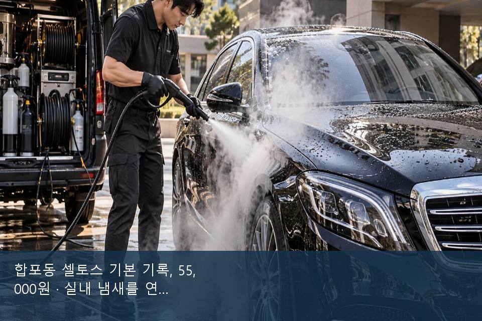 합포동 셀토스 기본 기록, 55,000원 · 실내 냄새를 연 기록