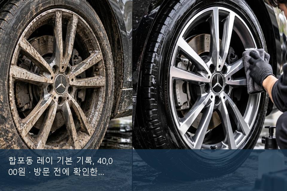 합포동 레이 기본 기록, 40,000원 · 방문 전에 확인한 것